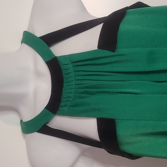 BCBGMaxAzria Green Halter Top - Picture 2 of 6